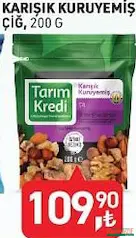 TARIM KREDİ KARIŞIK KURUYEMİŞ ÇİĞ 200 G